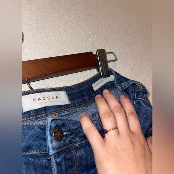 PacSun Mid-Rise Skinniest Blue Jeans Stretch Size 24 - Picture 5 of 6